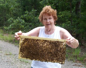 My Mom with the Honeybees